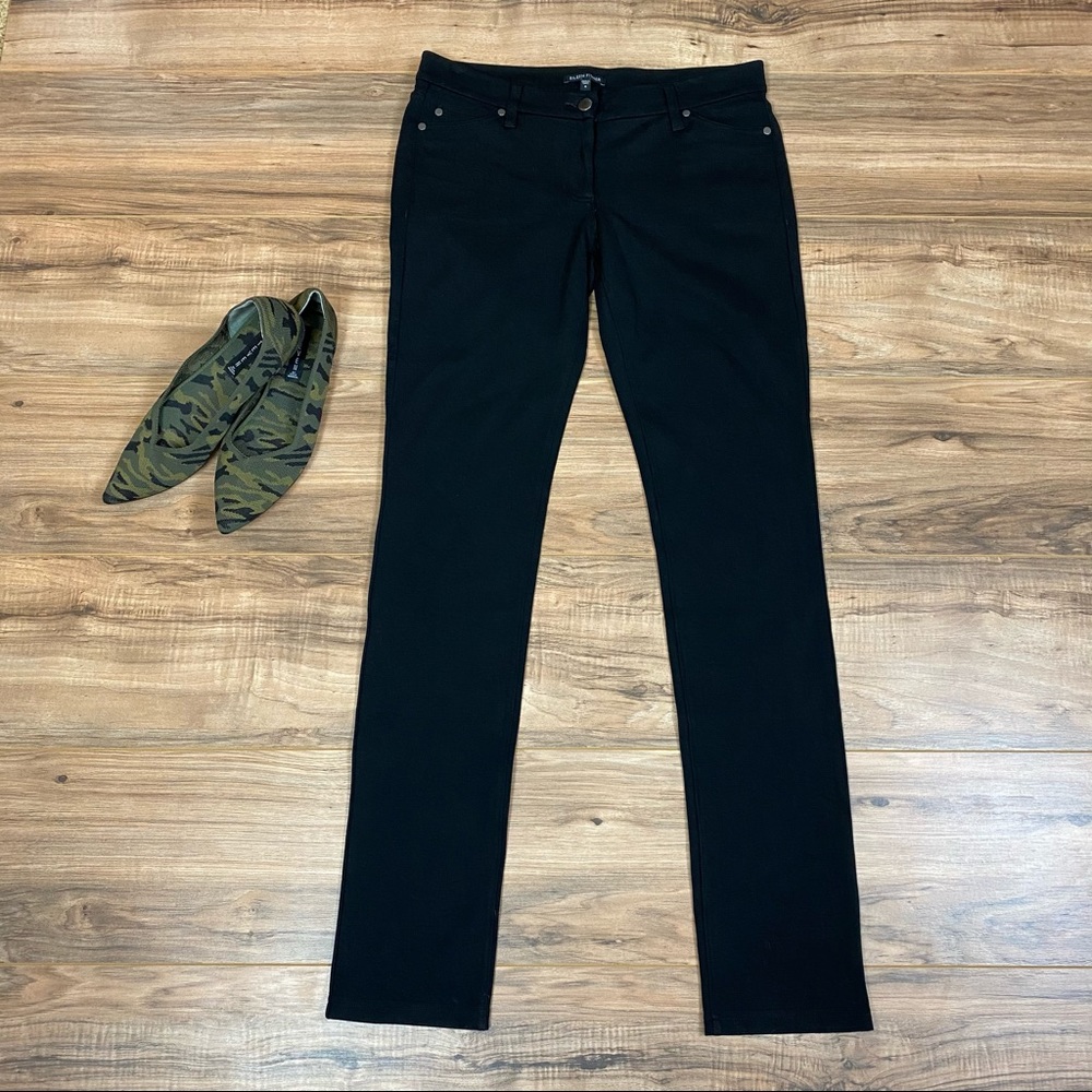 Eileen Fisher Slim Fit Stretch Career Casual Pant Trousers Women's 8 Color Black